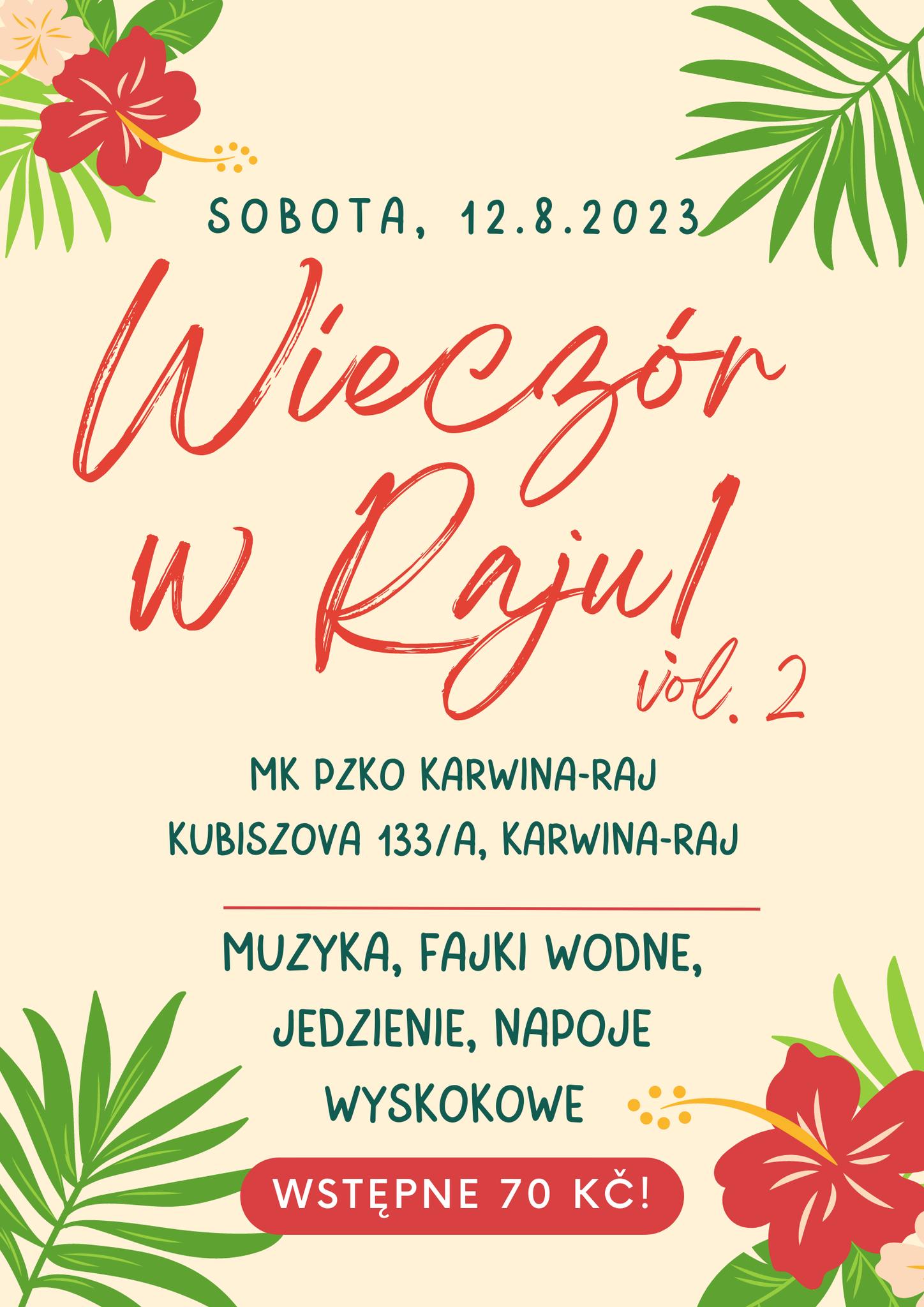 Klub Młodych zaprasza na Wieczór w Raju