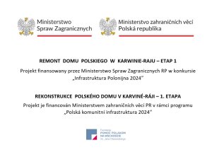 REMONT  DOMU  POLSKIEGO  W  KARWINIE-RAJU – ETAP 1