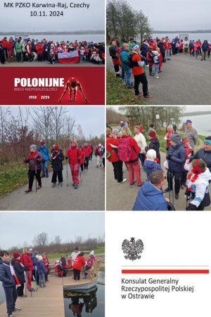 Obchody Narodowego Święta Niepodległości  & Zaolziański Trójbój Sportowy (cz. 2, nordic walking) & Bieg Niepodległości & trening na Zimowe Igrzyska Polonijne
