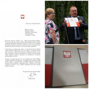 List od Prezydenta RP Andrzeja Dudy