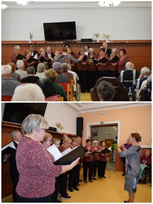 Pěvecký sbor Dźwięk opět rozezpíval Domov Alzheimer v Darkově